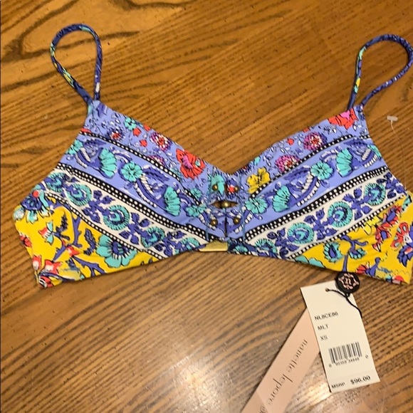 NWT Nanette Lepore Enchantress Woodstock Swim Top - Picture 4 of 7